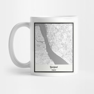 Map of Liverpool - England Mug